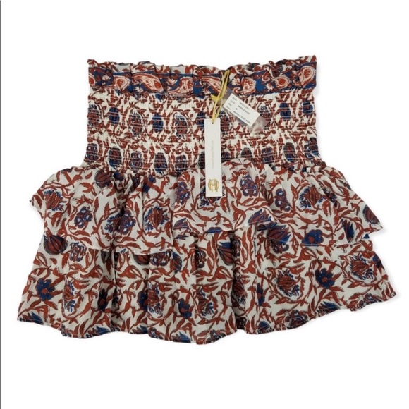 House of Harlow 1960 Dresses & Skirts - NWT House Of Harlow 1960 Ruched Ruffle Marble Rust Skirt Size M